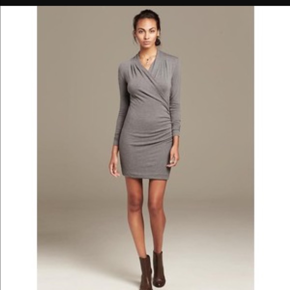 Banana Republic Dresses & Skirts - Banana Republic Faux Wrap Knit Dress XXSP